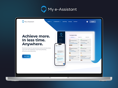 My e-Assistant branding design e assistant figma project management website stripe task app task management website ui ui design ux design website design