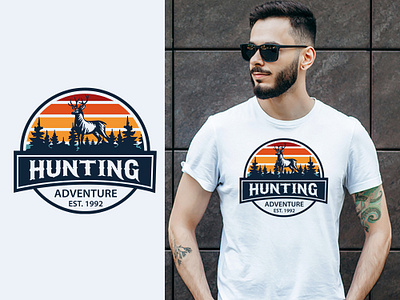 HUNTING, CUSTOM GRAPHIC T SHIRT DESIGN custom graphic t shirt design hunting t shirt logo t shirt design tshirt tshirt logo tshirt mockup typography