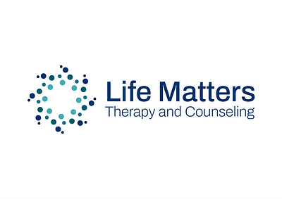 Life Matters Therapy and Counseling Logo 2d branding design logo minimal vector