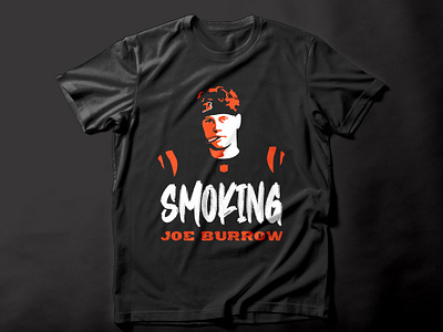 Smoking Joe Burrow bengals bengals football burrow cincinnati bengals fantasy football football football t shirt football tee joe burrow nfl qb joe burrow quarterback smoking joe smoking joe burrow sports logo sports tee sports tees t shirt t shirt design tee