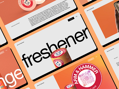 Arm & Hammer Freshener 3d branding logo motion graphics ui