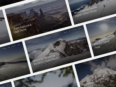 Climbing Journal - Personal Website climbing journal travel journal ui design ux design web design