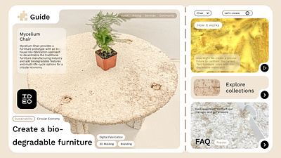 Mycelium Chair 3d bio fabrication digital fabrication