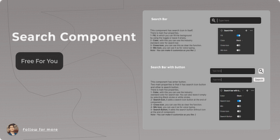Search Bar - Get a whole Figma file for free design search bar search bar kit