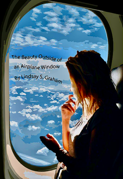 The Beauty Outside of an Airplane Window design illustration