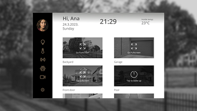 #DailyUI #021 Home Monitoring Dashboard app design ui ux