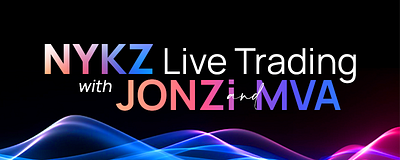 NYKZ Live Trading with JONZi and MVA - Chroma Trading branding graphic design