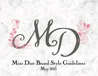 Miss Dior Style Guidelines branding design graphic design logo typography