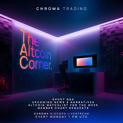 The Altcoin Corner - Chroma Trading branding graphic design