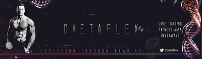 Dietaflex Twitch Banner - Dietaflex branding graphic design