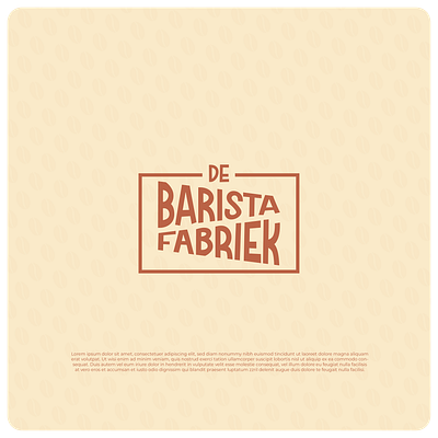 De Barista Fabriek - Logo barista branding client work coffee coffee shop concept creative emblem flat design graphic design lettering logo logo design logo inspiration minimalism monogram typography vector