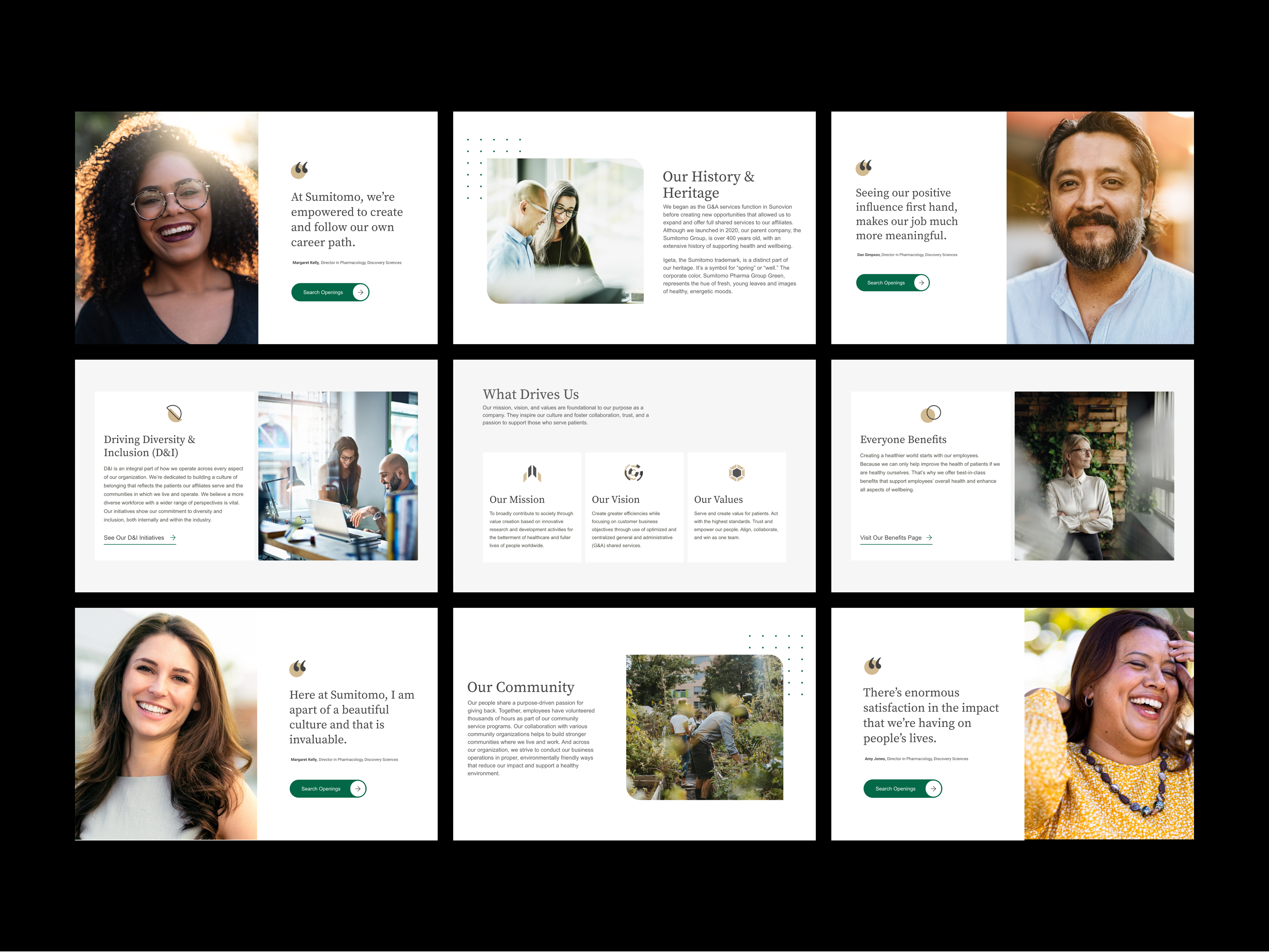 Example of Sumitomo Website Redesign