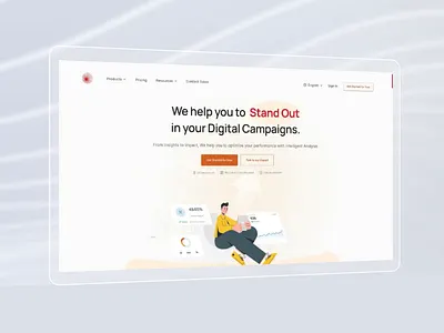 Campaign Tracking Solution website clean ui design interface minimal ui ui design ux