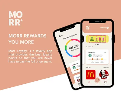 Morr UI/UX Loyalty App Design app design brand identity branding design graphic design logo loyalty ui design uiux ux design