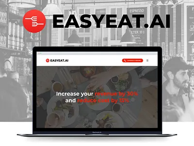Easy Eat AI UI/UX Website Design brand identity branding design graphic design logo ui design uiux ux design website design