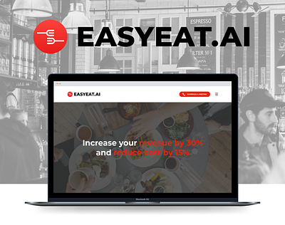 Easy Eat AI UI/UX Website Design brand identity branding design graphic design logo ui design uiux ux design website design