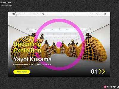 DailyUI #003: Landing Page art branding dailyui dailyui003 design designinspo ui ux