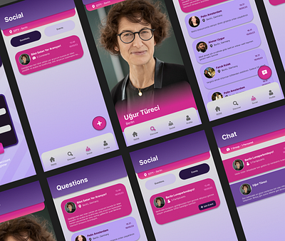 Social Dating Mobile Application UI Design app design ui