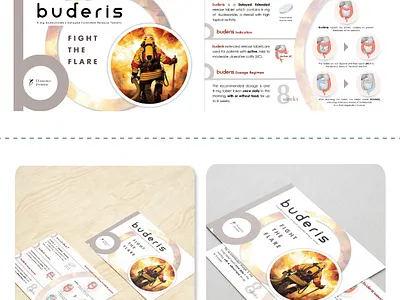 Buderis Brochure (Steroid Medication) branding design graphic design illustration vector