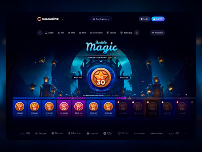 Battle Pass - Casino Design battle pass bet betting betting interface casino casino app casino design casino interface casino mobile casino ui casino ux crypto casino free spins gambling gambling interface open case progression reward sport casino web casino