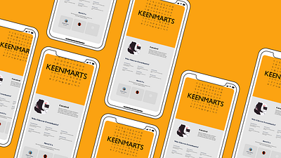 KEENMARTS: E-Commerce Store 3d adobe xd ai animation branding design figma framer graphic design illustration logo motion graphics typography ui