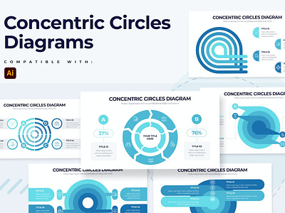 Concentric Circles Diagram Illustrator Infographic analytics analytics chart annual report chart data data analysis data visualisation data visualization data viz dataviz graph info info graphics infographic infographic elements infographics infography information statistics stats