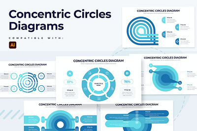 Concentric Circles Diagram Illustrator Infographic analytics analytics chart annual report chart data data analysis data visualisation data visualization data viz dataviz graph info info graphics infographic infographic elements infographics infography information statistics stats