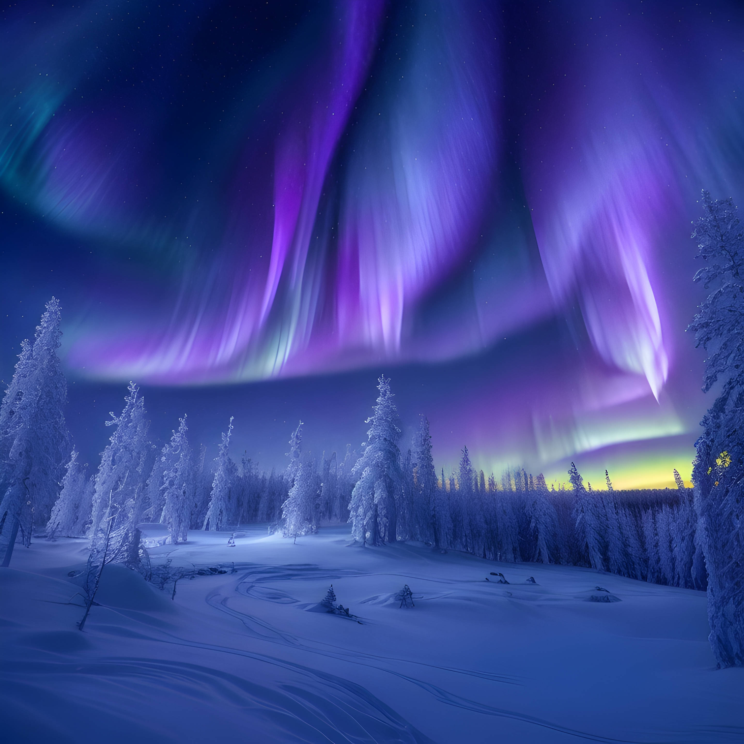 Enchanting pictures of the ethereal glow of Lapland in Finland design finland forest galaxy graphic design illustration landscapes nature nature illustration nature photographe night sky snow snow night sky snowy snowy landscapes