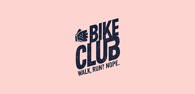 Bike Club funny illustrator logo parody