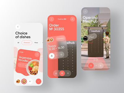 Mealhub - Food Delivery Made Easy app automation delivery design food foodtech ios iot mobile online order service tech uxdesign