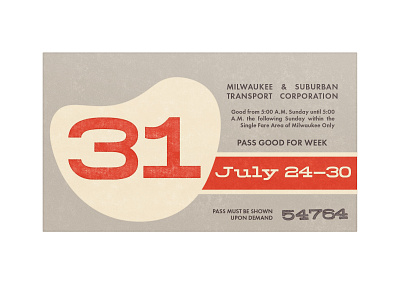 Transit Pass: Part 2 font illustration letters numerials paper pass print retro texture transit type design typography vintage