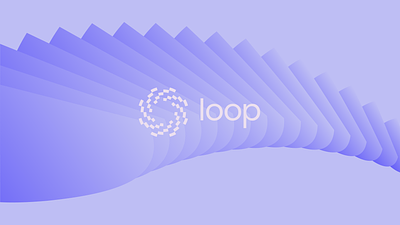 Loop Logo w/ Pattern agency background branding branding and identity clean design for hire freelance freelance design freelance designer freelancer gradient graphic design identity logo logo design minimal modern tech