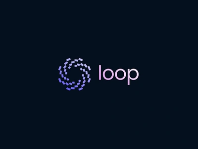 Loop Logo abstract abstract logo behance branding branding and identity design dribbble freelance freelancer gradient graphic design identity logo logo design minimal modern modern design