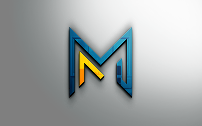 M logo design graphic design logo