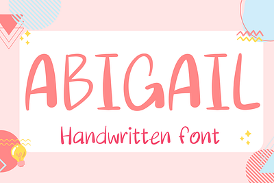 ABIGAIL cute font sans serif font