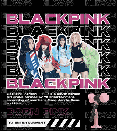BLACKPINK IN YOUR AREA | HI_KWA98 animation blackpink blink branding design fanart fandom graphic design illustration kpop kpop fandom print vector