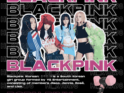 BLACKPINK IN YOUR AREA | HI_KWA98 animation blackpink blink branding design fanart fandom graphic design illustration kpop kpop fandom print vector