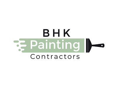 Painting Contractor logo branding contractor design engineering illustration logo minimalist painting simple vector