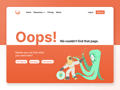 404 Page | Daily UI #08 404 404 page clean clean design daily ui daily ui 008 daily ui 08 daily ui challenge design error error 404 figma figma design product product design ui ui design ux ux design web design