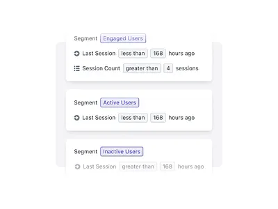 Cycling Built-in OneSignal Segments animation onesignal segments