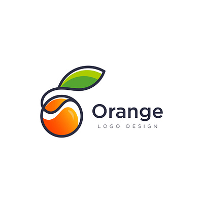 Orange logo abstract branding business design fresh graphic design icon logo illustration juice leaf logo orange orange logo symbol technology vector