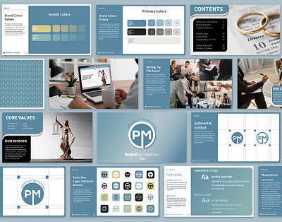 PM Brand Identity Guide adobe brand identity guide branding design graphic design logo veb vector web web design
