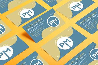 PM Business Cards adobe branding design graphic design logo vector