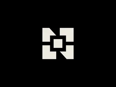 Digital N Monogram • 1 brand digital logo monogram n studio unused
