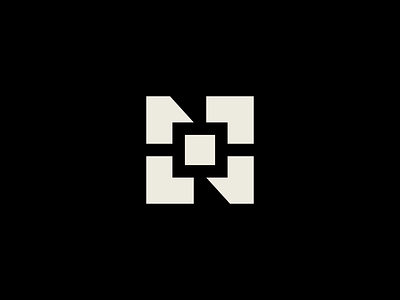 Digital N Monogram • 1 brand digital logo monogram n studio unused