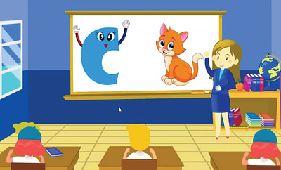 I will create 2d cartoon Animation for kids learning videos nursery rhymes