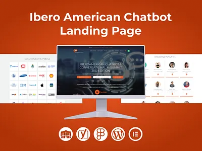 Ibero American Chatbot Landing Page attractive website business website design graphic design illustration landing page responsive website web design website design