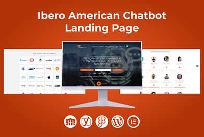 Ibero American Chatbot Landing Page attractive website business website design graphic design illustration landing page responsive website web design website design