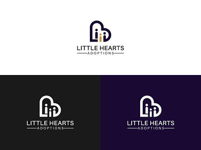 Little Hearts Adoptions - Attorney & Law Logo Design adoption services attorney law family formation international adoption legal services lgbt adoption logo design parentage orders second parent adoption step parent adoption