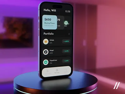 Investment Mobile iOS App android animation app app interaction dashboard design finance fintech invest investment ios management mobile mobile app mobile ui motion online portfolio ui ux